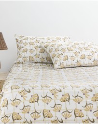 Bambury - Arlo Flannelette Fitted Sheet Set