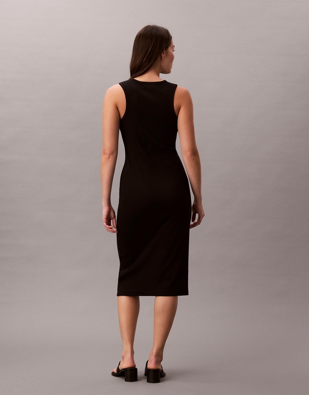 Calvin Klein Jeans - Monogram Rib Midi Tank Dress