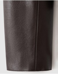M.N.G - Faux-Leather Jacket With Pockets