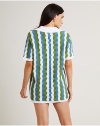 Subtitled - Cher Knit Shirt Mini Dress