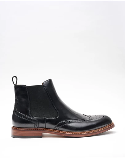 3 Wise Men - 3 Wise Men Mellencamp Leather Chelsea Boot