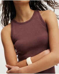 Cotton On - Goldie Rib High Neck Tank
