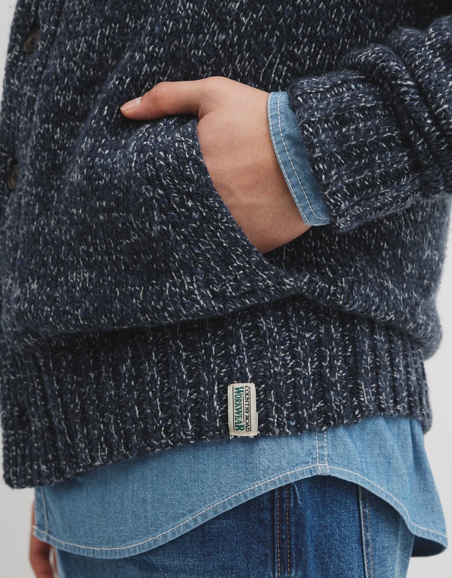 Country Road - Workwear Merino Wool Blend Shawl Cardigan