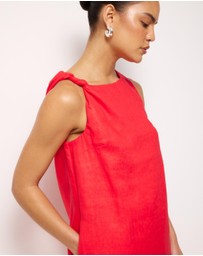 AERE - Gigi Linen Mini Shift Dress