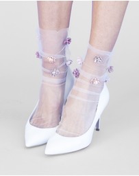 High Heel Jungle - Never Settle Petal Tulle Sock