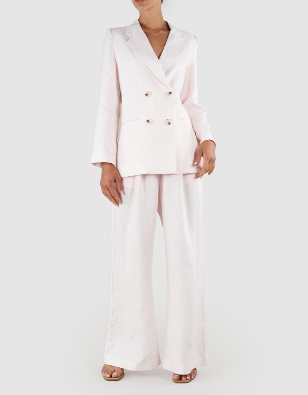 Amelius - Azure Linen Blazer