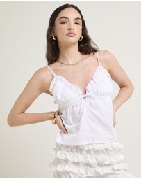 Subtitled - Gia Poplin Frill Cami