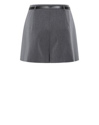 City Chic - Plus size Cora Blue Stripe Skort - grey