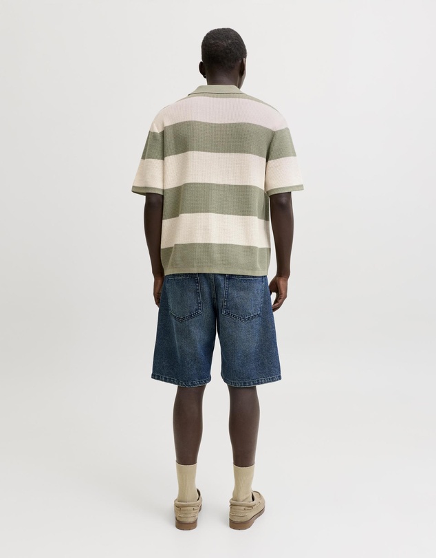 Jack & Jones - Liam Knit Stripe Split Neck Polo