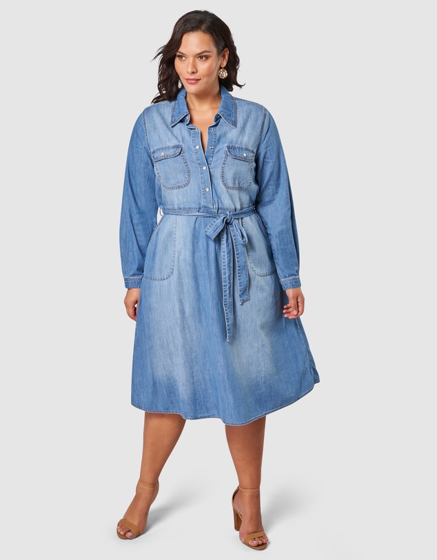 Something 4 Olivia - Dolly Denim Shirt Dress