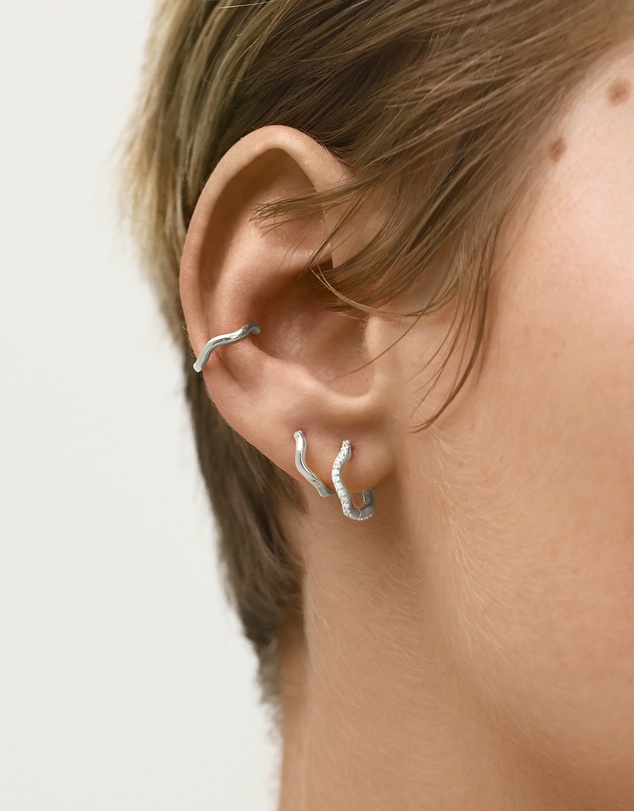 SAINT VALENTINE - The Vera + Luna Wave Set - Silver