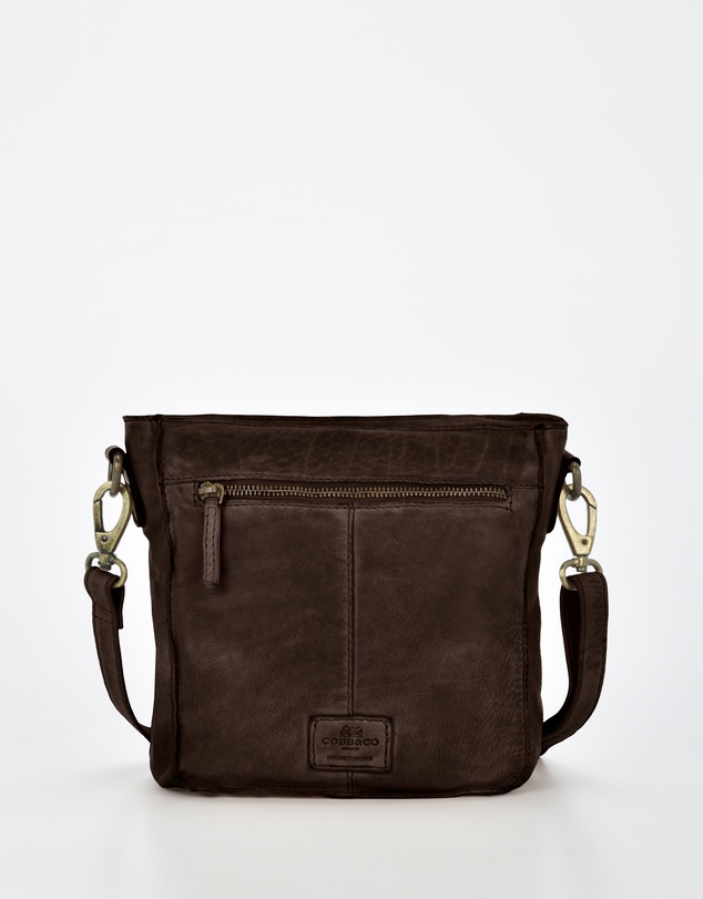 Cobb & Co - Mawson Washed Leather Multiple Pocket Crossbody
