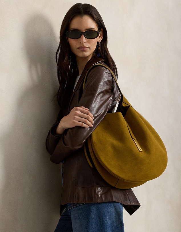 Polo Ralph Lauren - Polo ID Suede Large Shoulder Bag