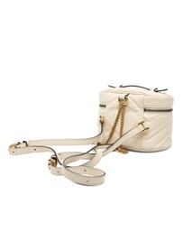 Pre-Loved by Azura Reborn - Pre-Loved Mini GG Marmont Matelasse Leather Round Backpack