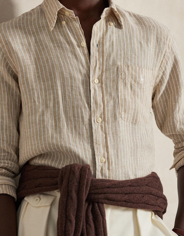 Polo Ralph Lauren - Custom Fit Striped Linen Shirt