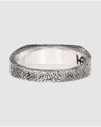 Haze & Glory - ICONIC EXCLUSIVE - Ring Men Signet Onyx Gemstone 925 Sterling Silver