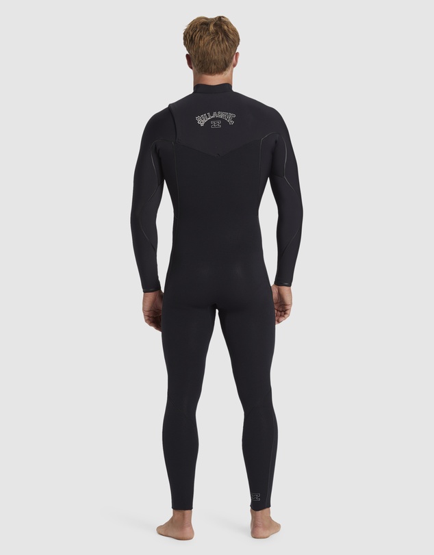 Billabong - Mens 4/3mm Furnace Natural Chest Zip Steamer Wetsuit