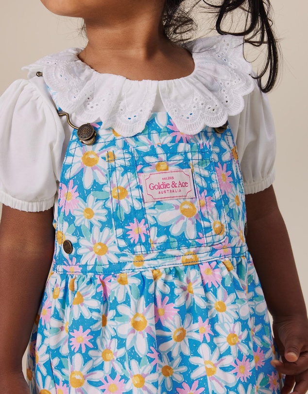 Goldie + Ace - Laura Puff Sleeve Collar Top - Babies-Kids