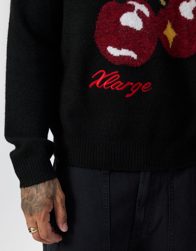 X-Large - Cherry Knit Sweater