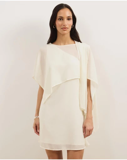 Atmos&Here - Tara Chiffon Scarf Mini Dress