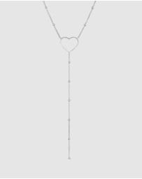 Elli Jewelry - Necklace Y-Chain Heart Balls in 925 Sterling Silver