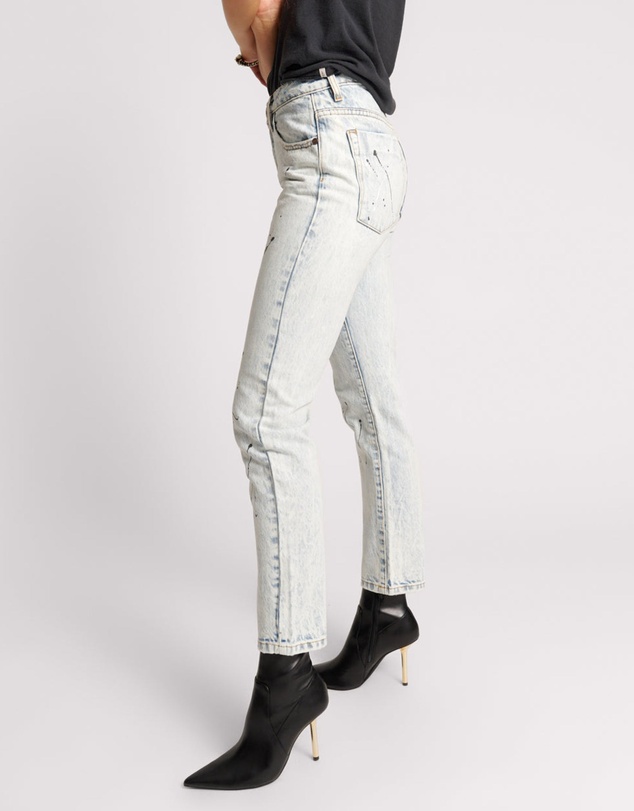 ONE TEASPOON - Florence Painted High Waist Awesome Baggies Straight Leg Jeans