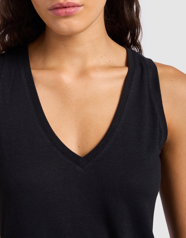 Seafolly - Slub Linen V Neck Tank Top