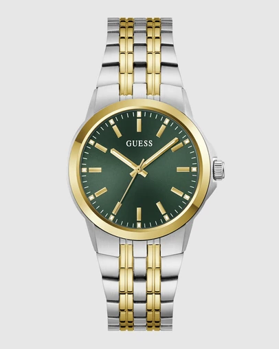 GUESS - GUESS Mens Two-Tone Analogue Watch