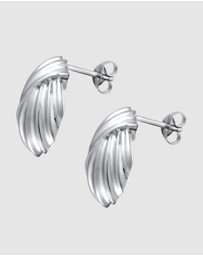 Elli Jewelry - Earrings Stud Grooves 925 Sterling Silver