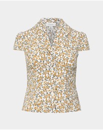 Forcast - Roxanne Floral Cap Sleeve Top
