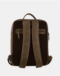 Pierre Cardin - Pierre Cardin Leather Business/Laptop Backpack