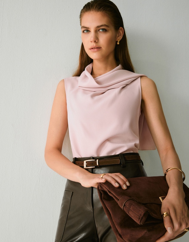 IDA+S - Dowan Drape Neck Top