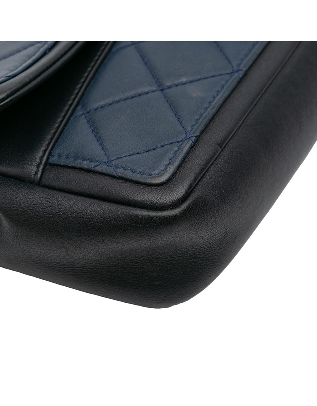 Pre-Loved by Azura Reborn - Pre-Loved Medium Bicolor Calfskin Graphic Flap