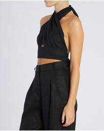 Amelius - Amrita Linen Halter Top