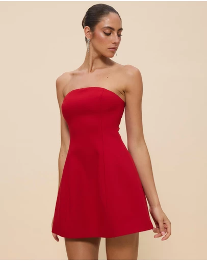 CHANCERY - Dahlia Strapless Structured Mini Dress