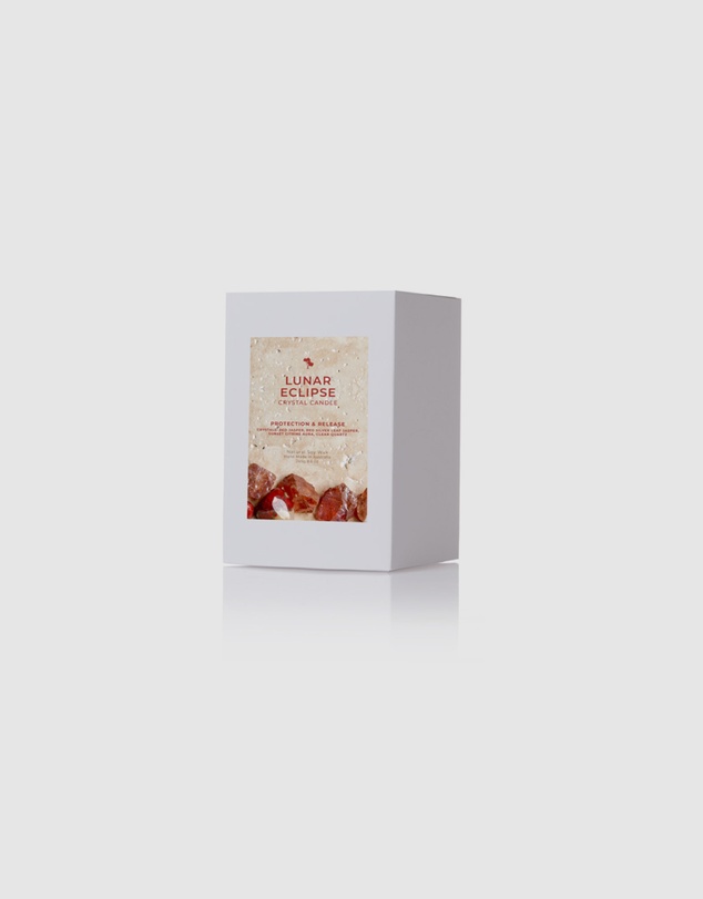 Silk Oil of Morocco - Lunar Eclipse Medium Crystal Candle - Protection & Release