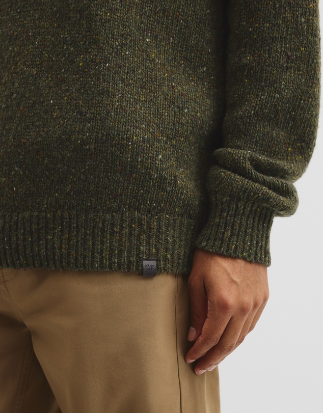 Country Road - Merino Nep Wool Blend Crew Neck Knit