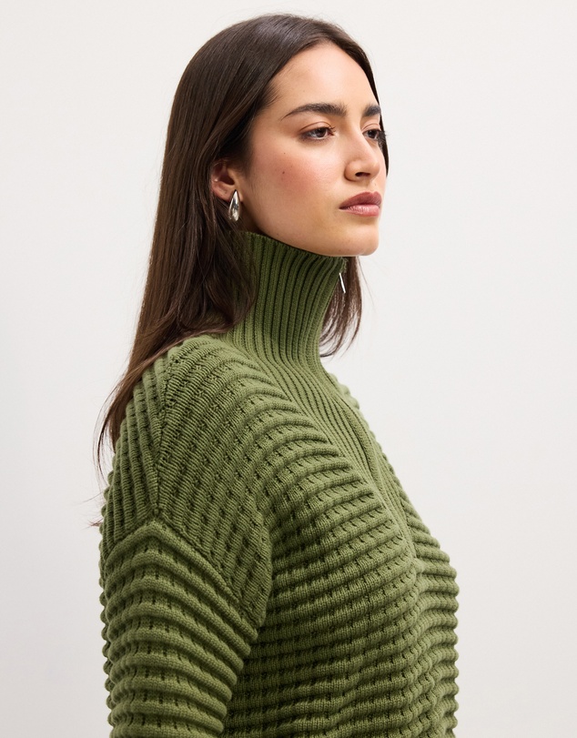 The Fated - Ellie Half Zip Knit Jumper