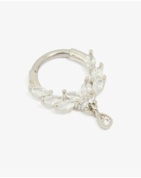 Lovisa - Surgical Steel Cubic Zirconia Marquise Clicker Ring