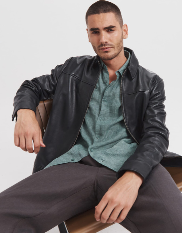 SABA - Anderson Long Sleeve Classic Linen Shirt