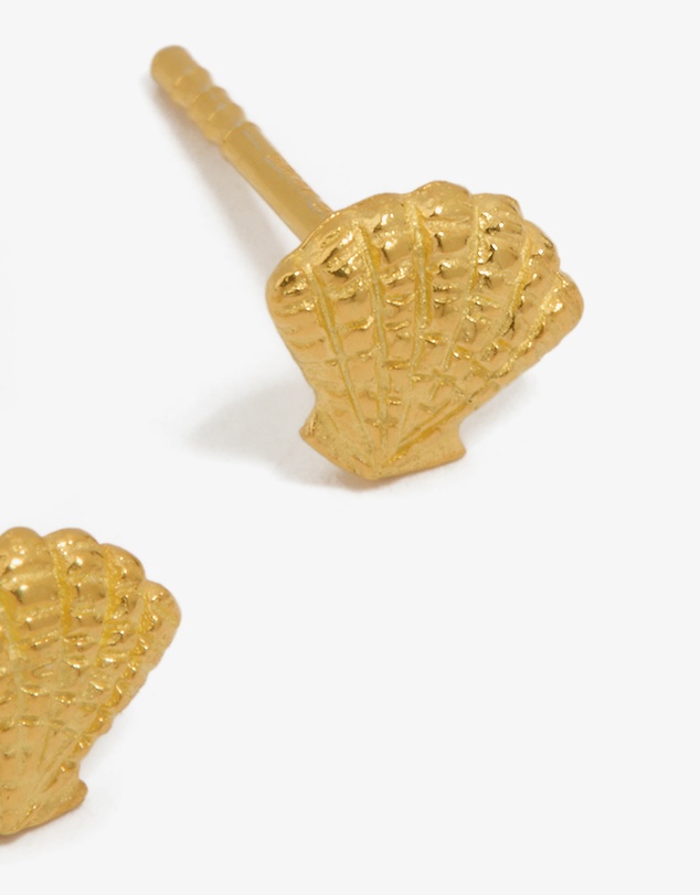 Lovisa - Gold Plated Sterling Silver Shell Earrings