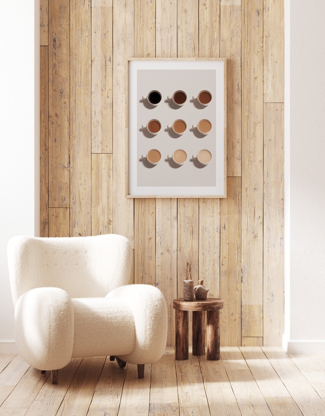 Olive et Oriel - Shades of Coffee Art Print
