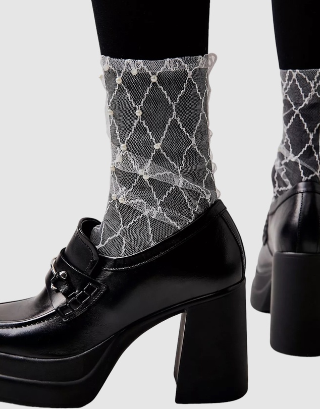 High Heel Jungle - Diamonds and Pearls Sheer Socks