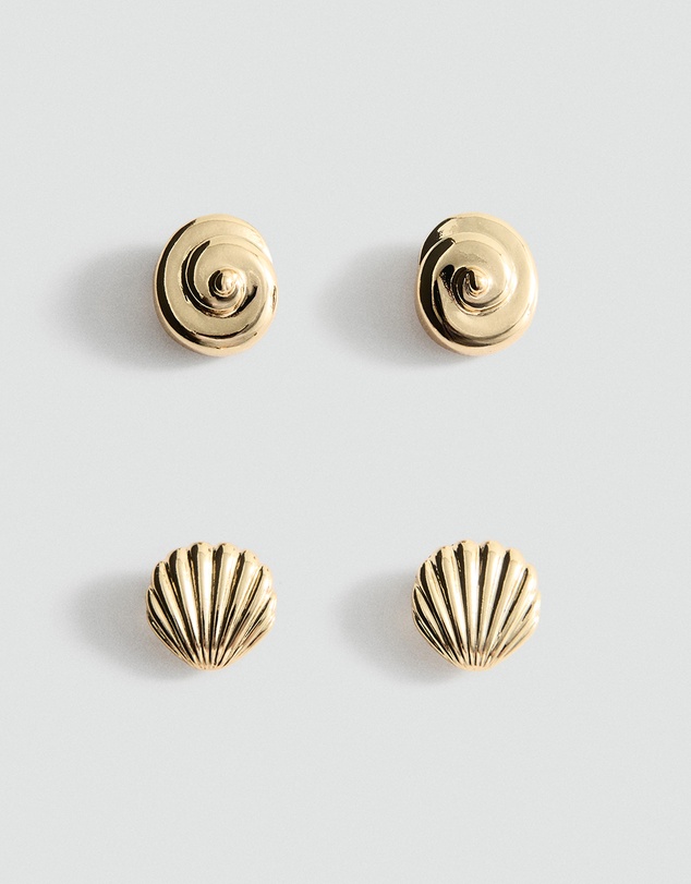 M.N.G - Shell Design Earring Pack