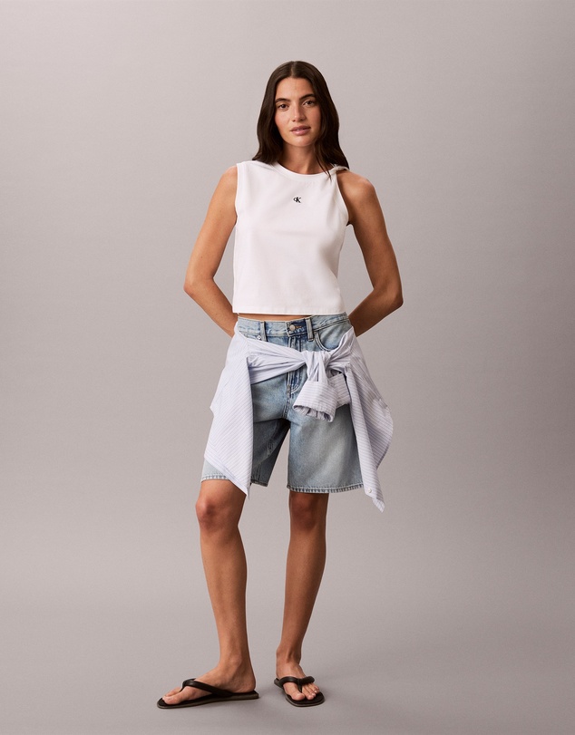 Calvin Klein Jeans - Cooling Jersey Twist Shoulder Tank Top