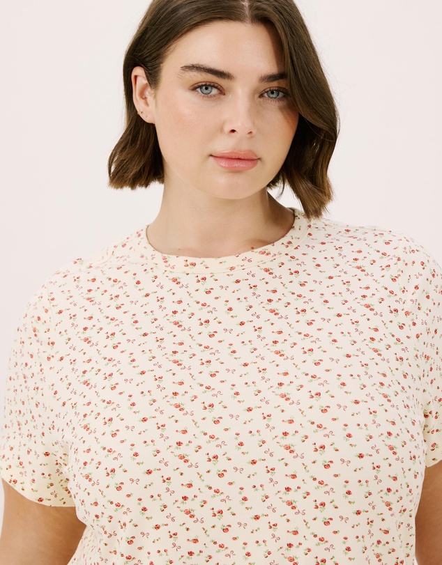 Atmos&Here Curvy - Rue Short Sleeve T-Shirt Pyjama Set