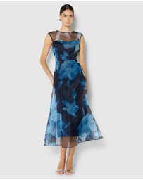 Montique - Christiana Printed Organza Dress