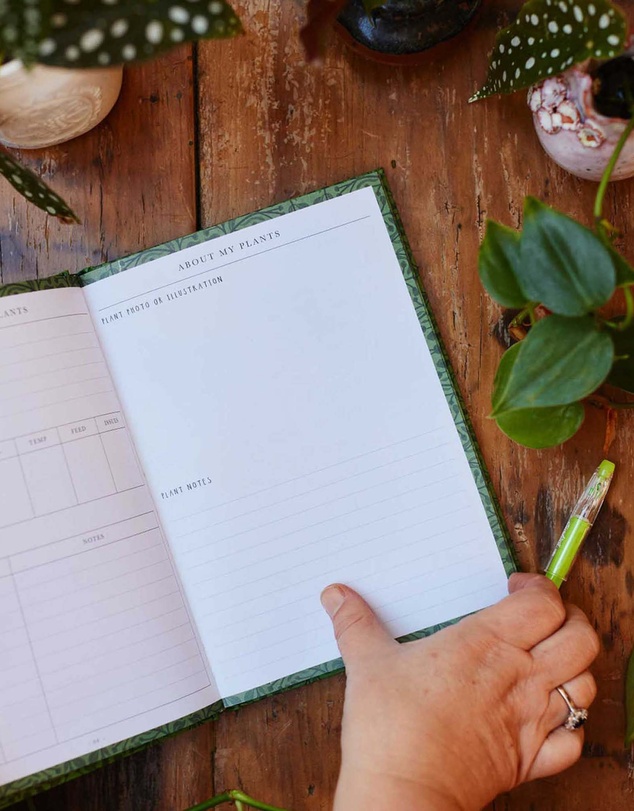 Write to Me - Plant & Garden Journal. Green