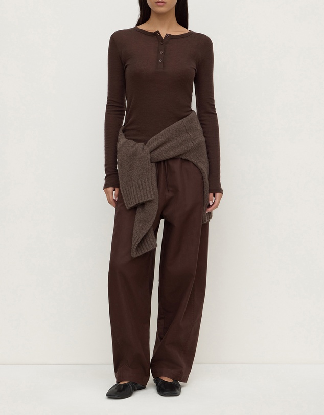 Assembly Label - Nora Merino Wool Henley Top