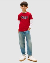 Tommy Hilfiger - Varsity Interlock Knit Logo T-Shirt - Teens